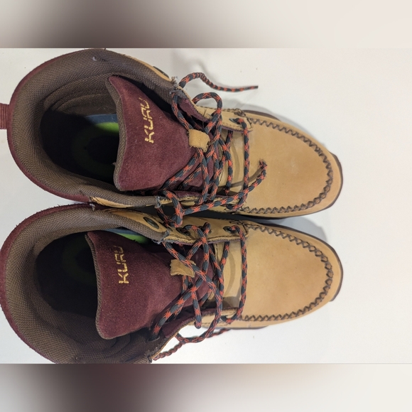 KURU women's quest hiking boot size 9 camping tan and maroon - Picture 2 of 8